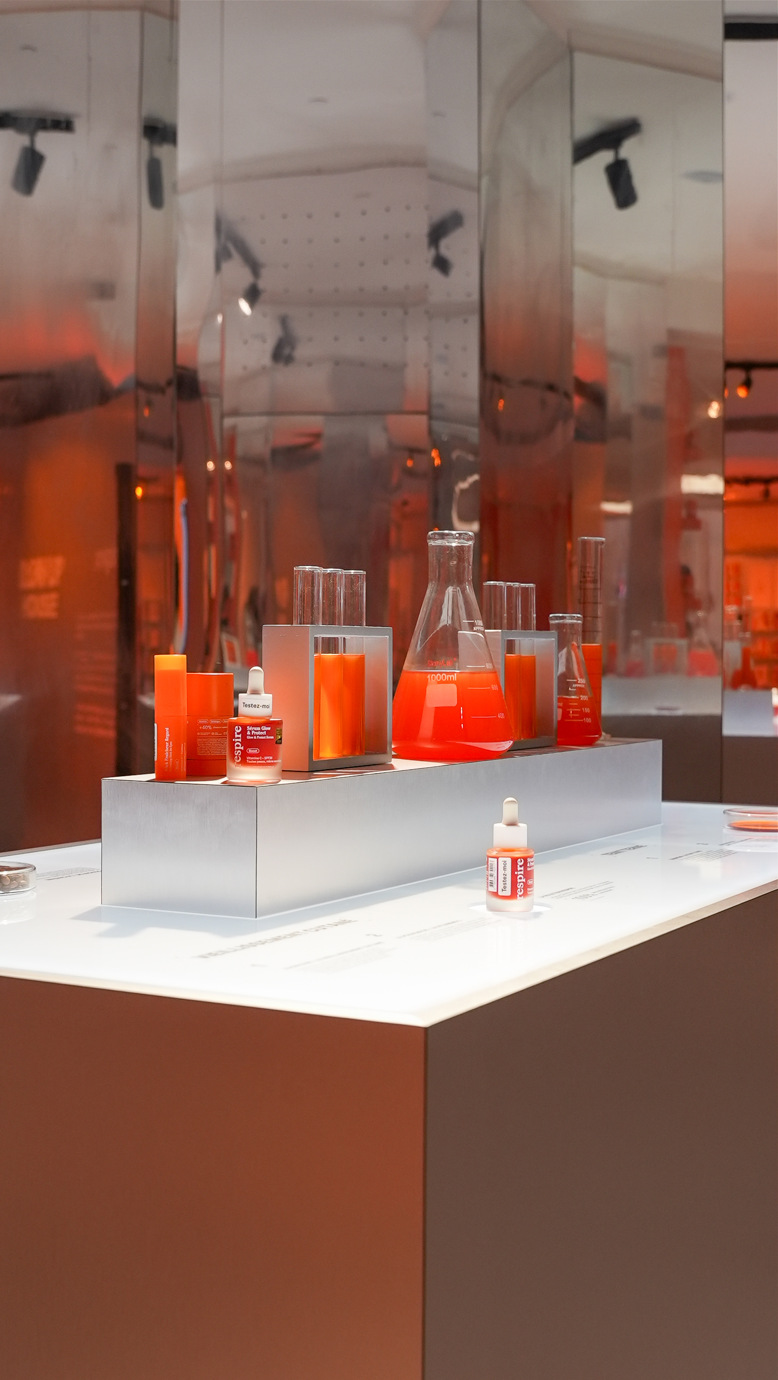 pop up skincare paris, pop up rental le marais paris, respire pop up store